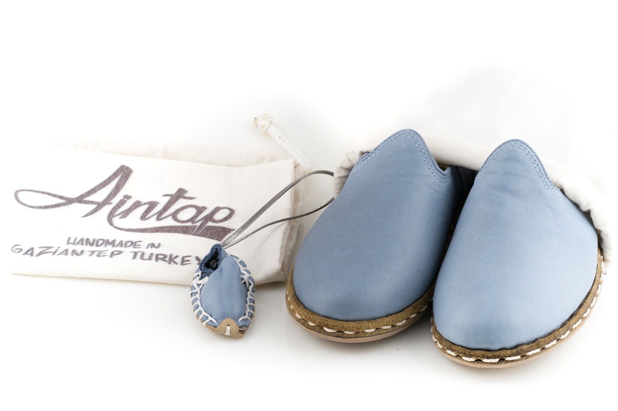 %100 Hakiki Deri Deniz Mavi Unisex Spor Gaziantep Yemeni