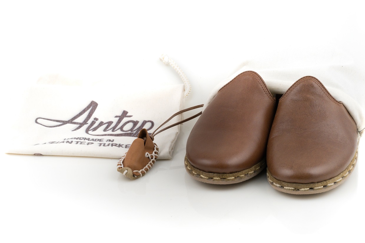 %100 Hakiki Deri Kahve Unisex Spor Gaziantep Yemeni