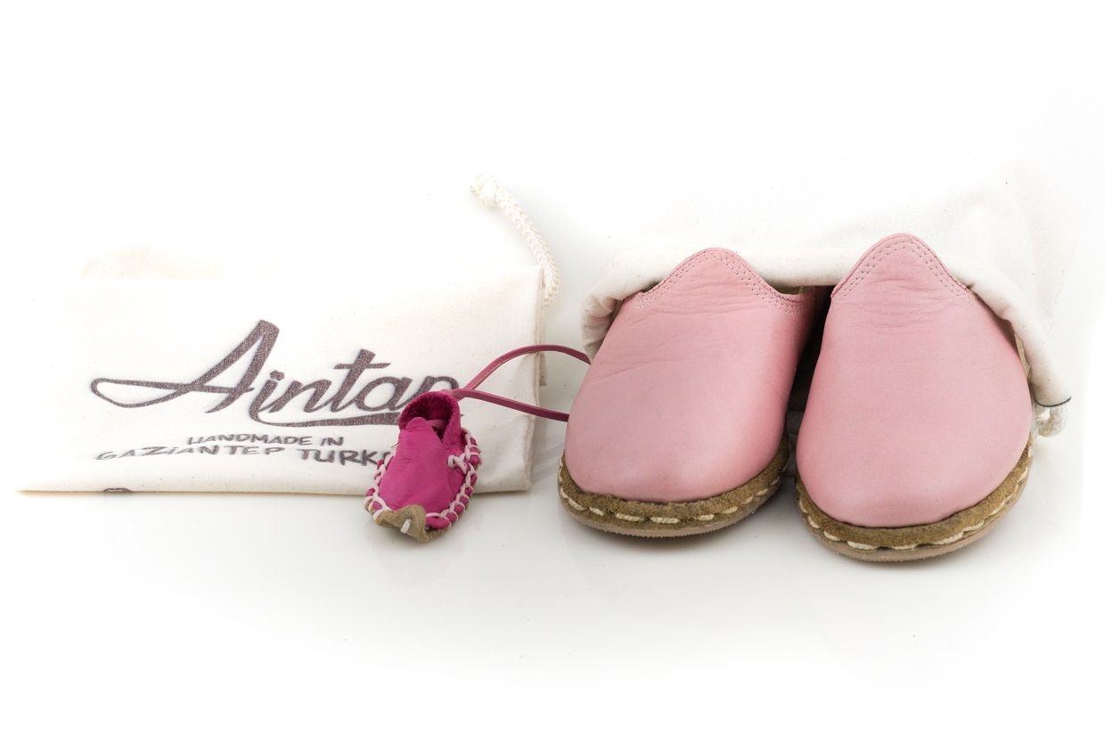 %100 Hakiki Deri Pembe Unisex Spor Gaziantep Yemeni