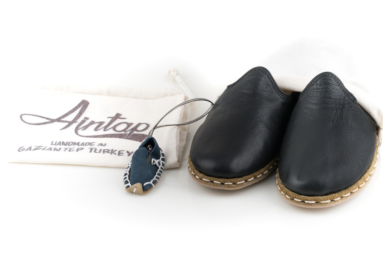 %100 Hakiki Deri Siyah Unisex Spor Gaziantep Yemeni