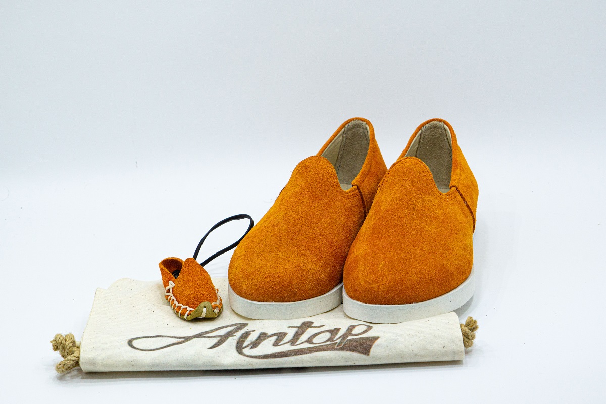 Eva Taban Süet Turuncu Unisex Yemeni