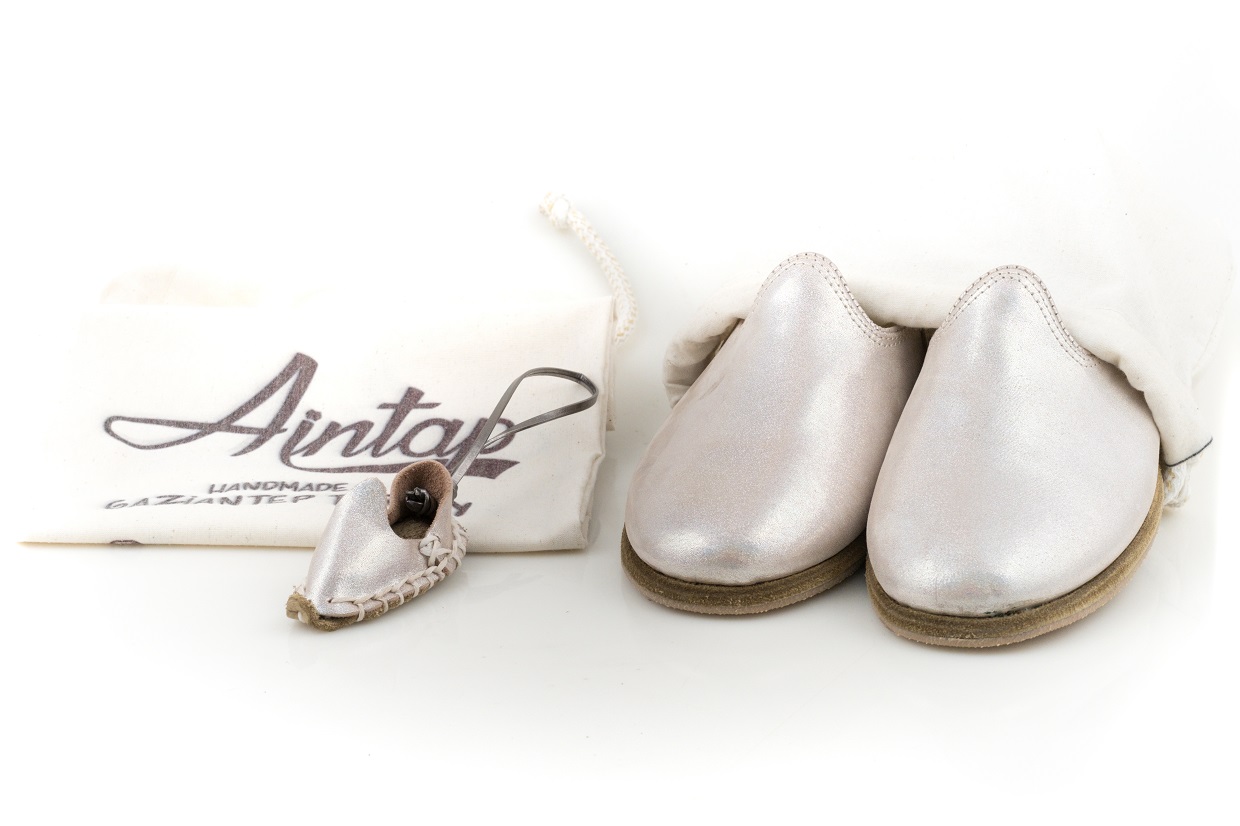 %100 Hakiki Pembe Hologram Deri Unisex Klasik Gaziantep Yemeni