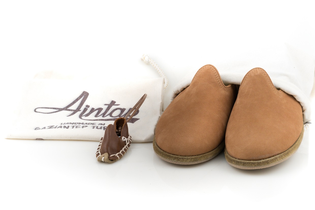 %100 Hakiki Nubuk Deri Taba Unisex Klasik Gaziantep Yemeni