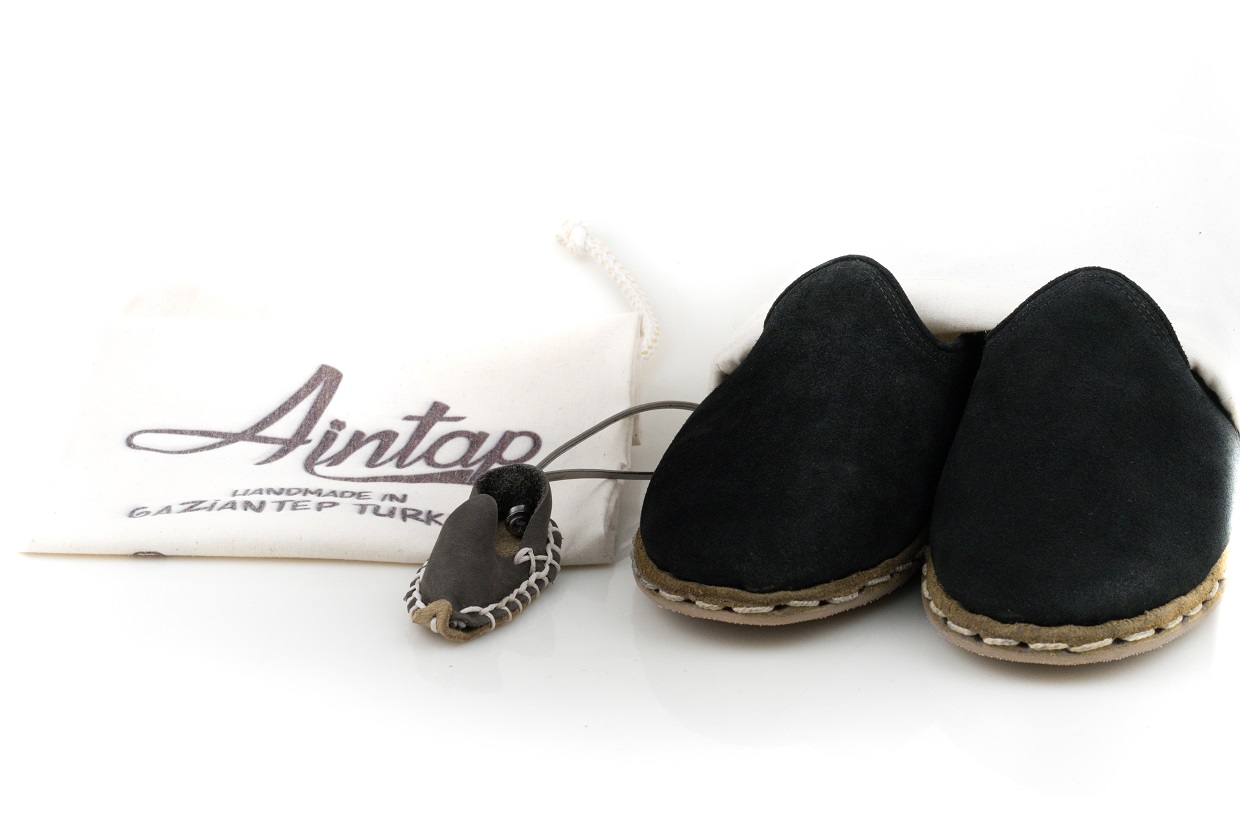 %100 Hakiki Süet Deri Siyah Unisex Spor Gaziantep Yemeni