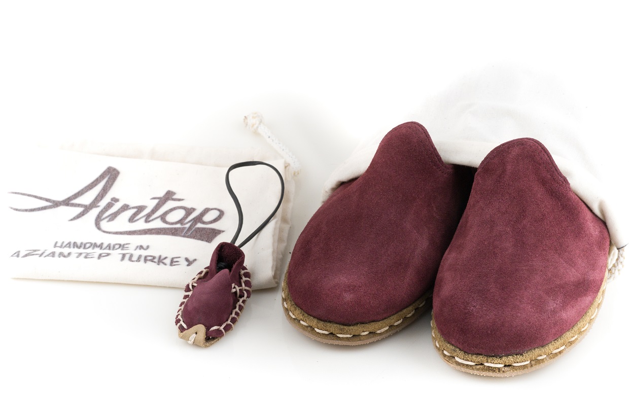 %100 Hakiki Süet Deri Bordo Unisex Spor Gaziantep Yemeni