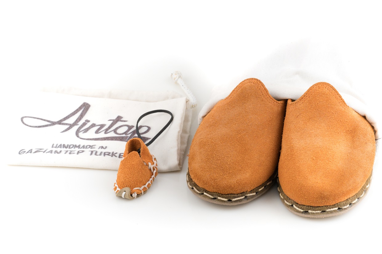 %100 Hakiki Süet Deri Turuncu Unisex Spor Gaziantep Yemeni